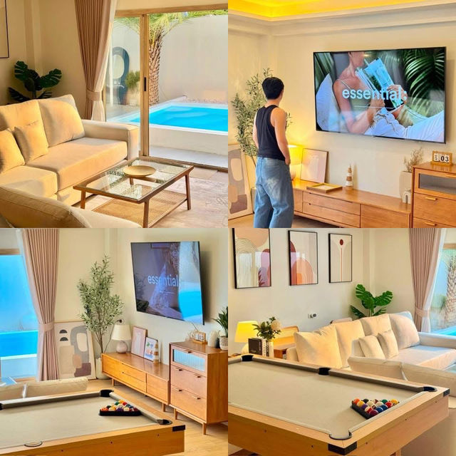พูลวิลล่าเปิดใหม่ ใกล้ทะเลบางแสน 🏠🛁🌊