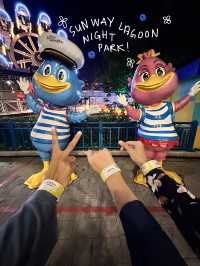 a quick hangout with friends at Sunway Lagoon Night Park