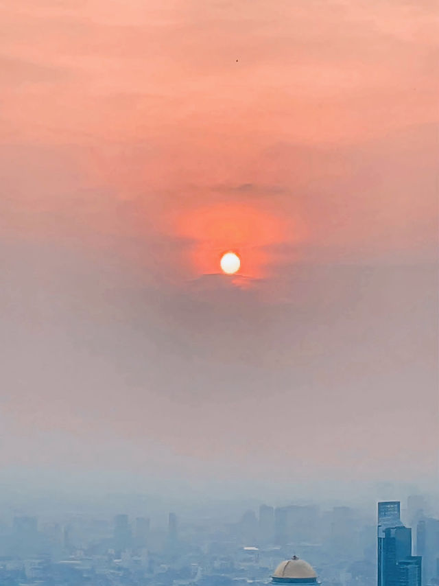 Touching the Bangkok skyline