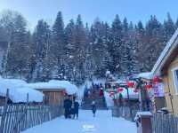 Snow Town in China 