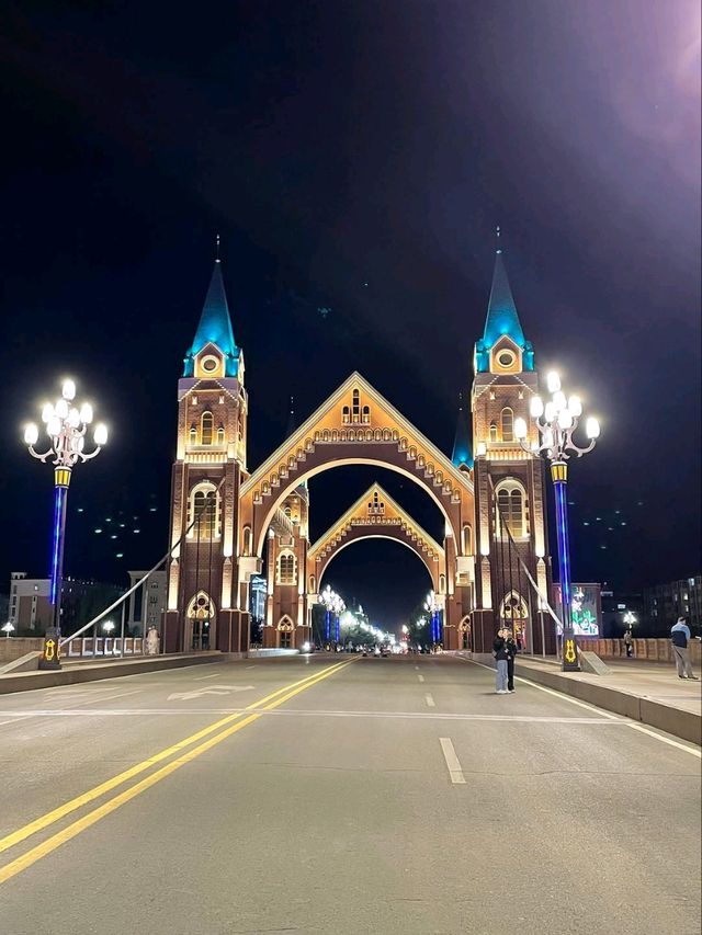 Kanas Tower Bridge at Night
