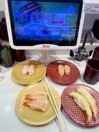 ทานซูชิสายพานที่ Genki Sushi