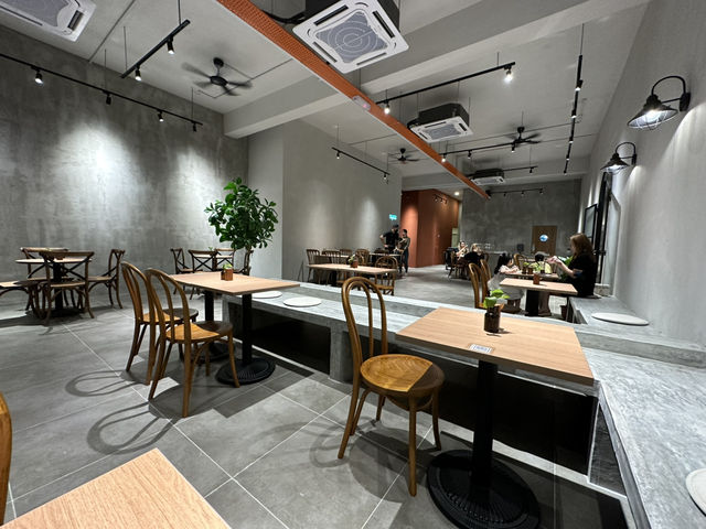 Fluffy goodness in a stylish cafe