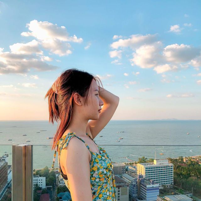 ชมวิวพระอาทิตย์ตก 360 องศา|พัทยา🌅