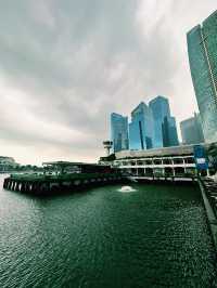 Calm Before the Rain: A Waterfront Stroll Near The Fullerton Bay Hotel