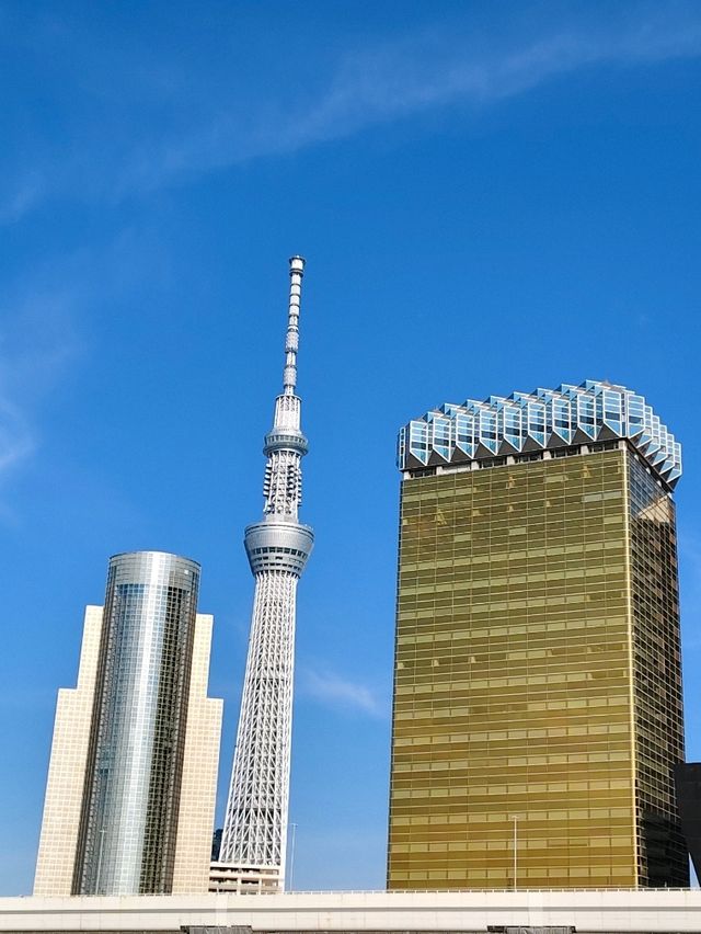從雷門走到晴空塔是對的，沿途收穫太多不同角度晴空塔