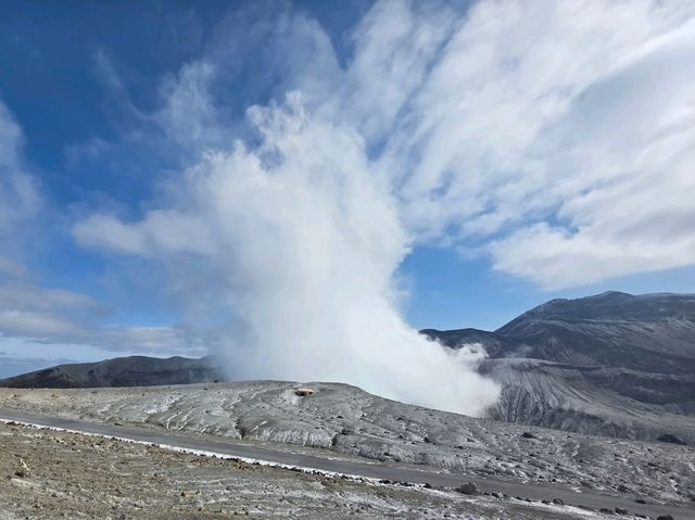 ​[구마모토 근교] 뚜벅이도 OK! 아소 산 버스 투어 & 아소 신사 맛집 '하나비시' 아카규동 먹방 🌋