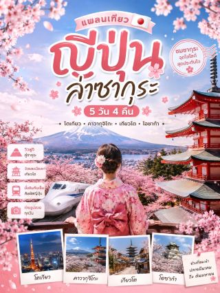 일본 벚꽃 투어 4박 5일 여행 일정.