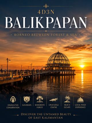 BALIKPAPAN — บอร์เนียว ระหว่างผืนป่าและท้องทะเล 4 วัน 3 คืน | บินตรงจากกัวลาลัมเปอร์