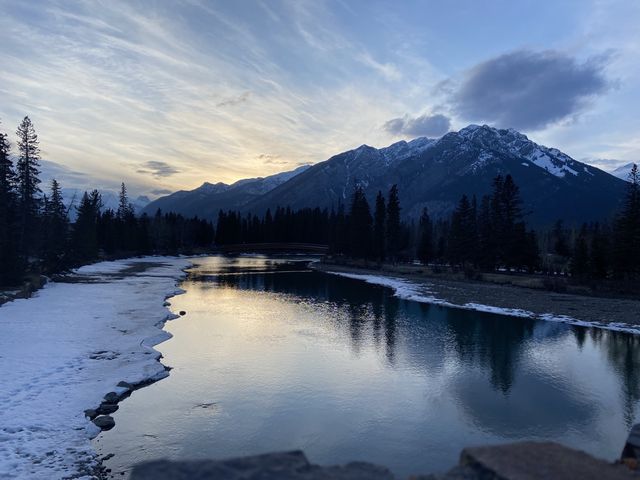 Banff Town at night