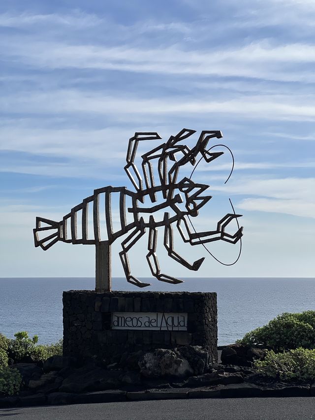 🇪🇸란사로테 하얀 눈 먼 가재를 볼 수 있는 jameos del agua