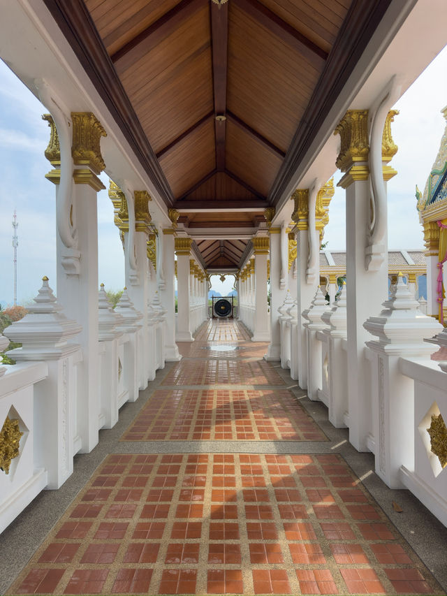 Beauty of white temple in Krabi
