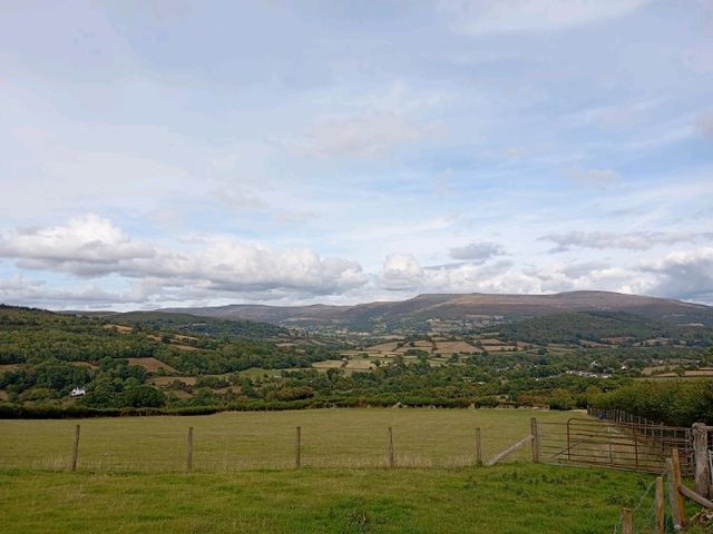 The Black Mountains and the Crawnon Valley