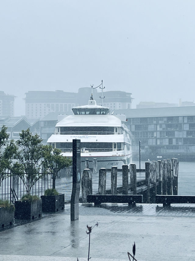 What is it like to visit Tung Lung Island on a rainy day?