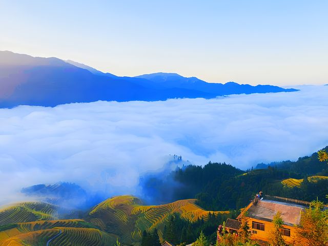 雲端下的夢境，廣西桂林龍脊梯田