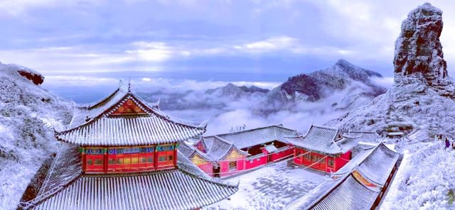 南方人的雪山在貴州總要去一趟的梵淨山