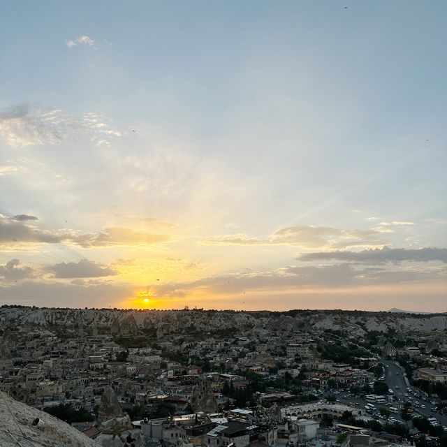 🌅Sunset over GOROME, Cappadocia!😍🌄