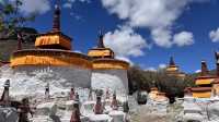 西藏夏寺：壯觀的白塔林！路遇淳樸的藏民