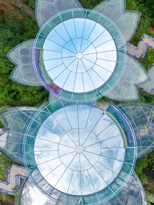 紫龍峽玻璃漂流丨天子地夢幻樂園的空中漂流