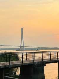南京魚嘴公園｜沒人能不愛日落吧。