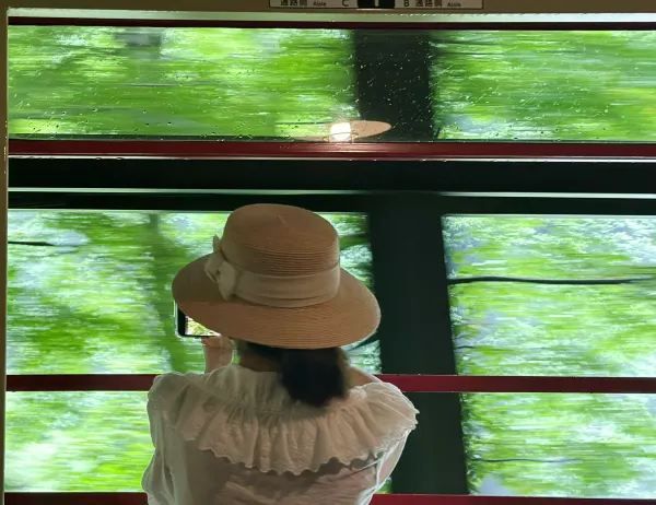 岚山での思い出と渡月橋の風景