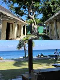 房間面前就是玻璃海，下次還要躺龍目島