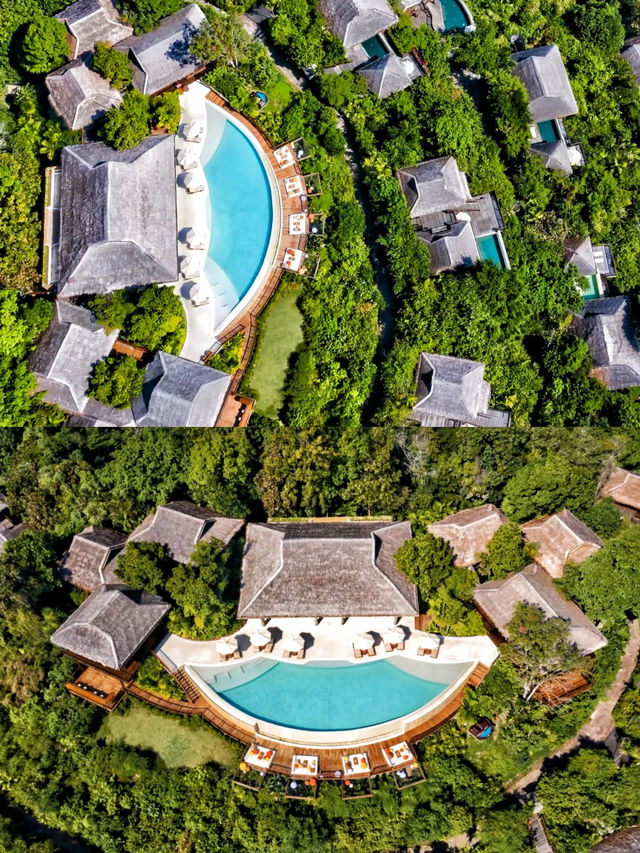 閣遙島六善酒店背靠山林面朝海灣嘅原始秘境