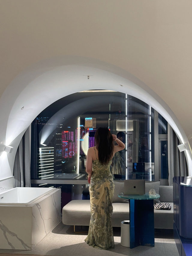 重慶設計感酒店｜Aspera 解放碑高空花園酒店  繁星入夢