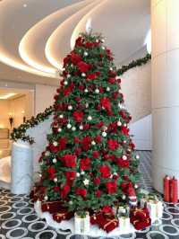 聖誕拍照,前灘華爾道夫紅絲絨聖誕樹