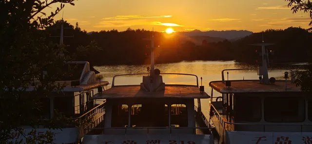 千島湖的絕美日落，你一定要來感受！