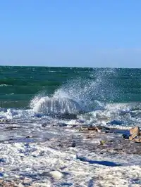 青海湖最美的冰岸藍浪藏在了二郎劍半島