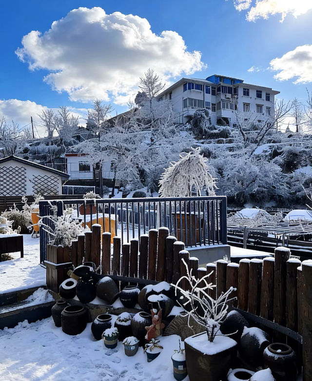 廬山雪景民宿200+躺看霧淞雲海！性價比絕了