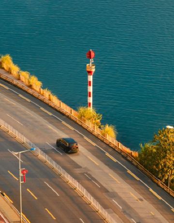 늦가을에 창사 샹장 강변을 거닐며 바다를 보는 척하는 절경 비밀 장소