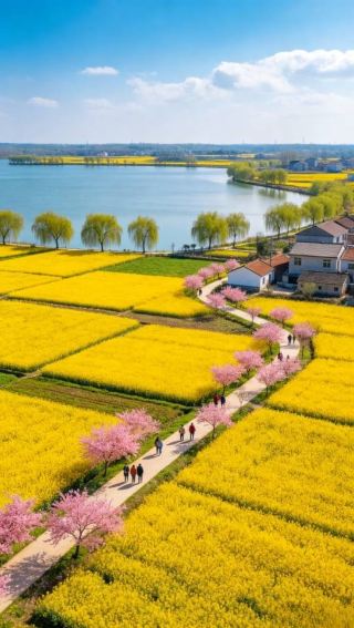 武漢蔡甸消泗郷春の攻略｜万畝の黄金の花海、武漢春の旅行の最高峰