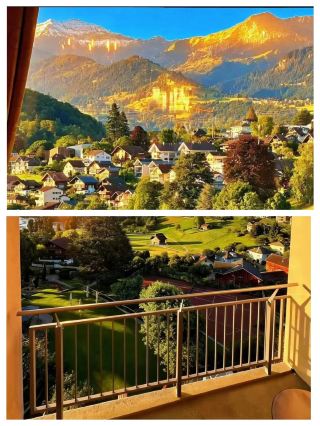 Spiez, Switzerland! This lakeside hotel is breathtakingly beautiful and a must-stay!
