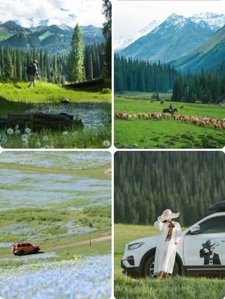 伊犁の五一「反内巻きガイド」｜風景の中に泊まる