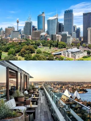 Из отеля InterContinental Sydney открывается романтический вид на Оперный театр и мост Харбор-Бридж на закате.