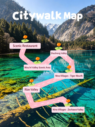 Jiuzhaigou one-day intensive guide Y-shaped highlight route & pitfall avoidance guide