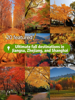 Top-tier autumn foliage spots in Jiangsu, Zhejiang, and Shanghai—must-visit