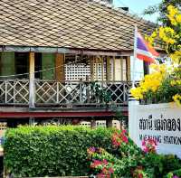 สุธาคาเฟ่ ☕️ คาเฟ่สุดทางรถไฟสายแม่กลอง - บ้านแหลม 🛤