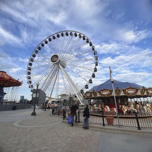 Fun time in Navy pier, Chicago