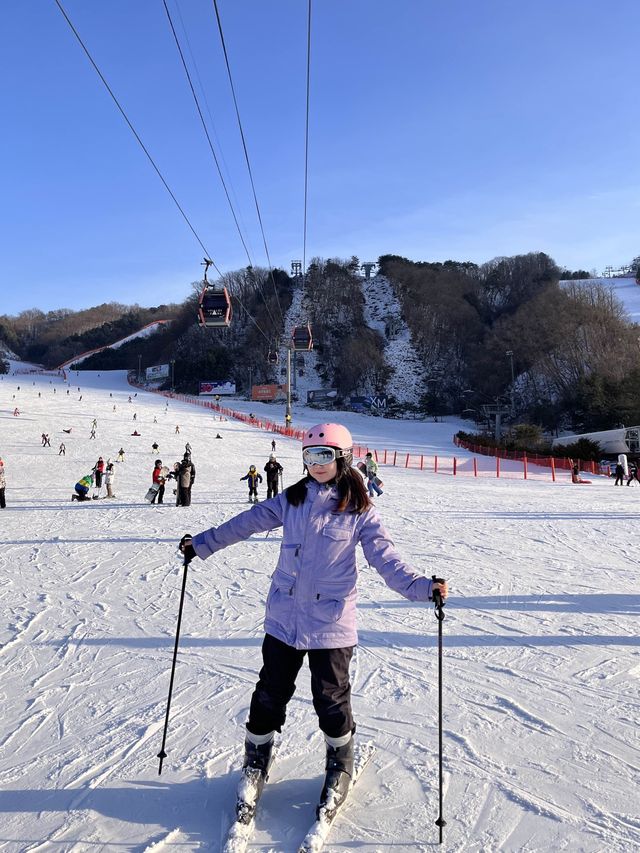 홍천 비발디파크에서 스키 즐기기!⛷️