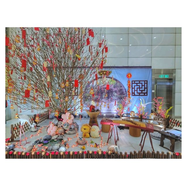 中式庭園迎新歲。都會駅