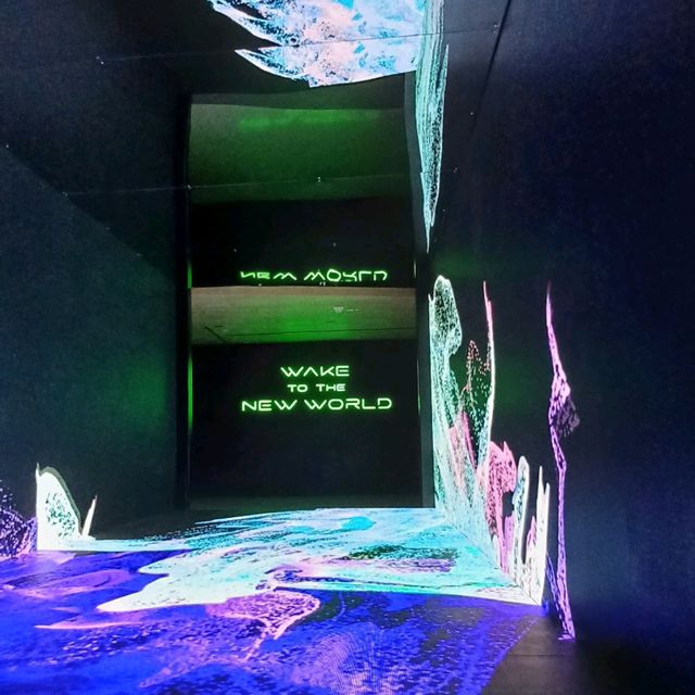 香港中環石板街酒店對面，現代多媒體視野藝術展覧，不容錯過！