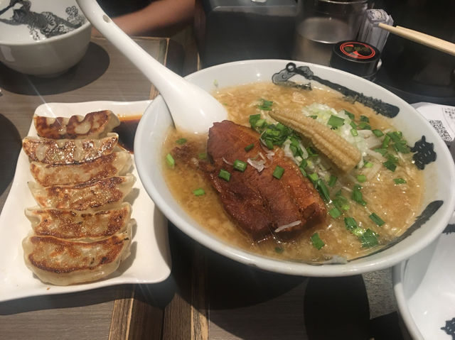 A bowl of spicy ramen at Kikanbo 🍜🌶