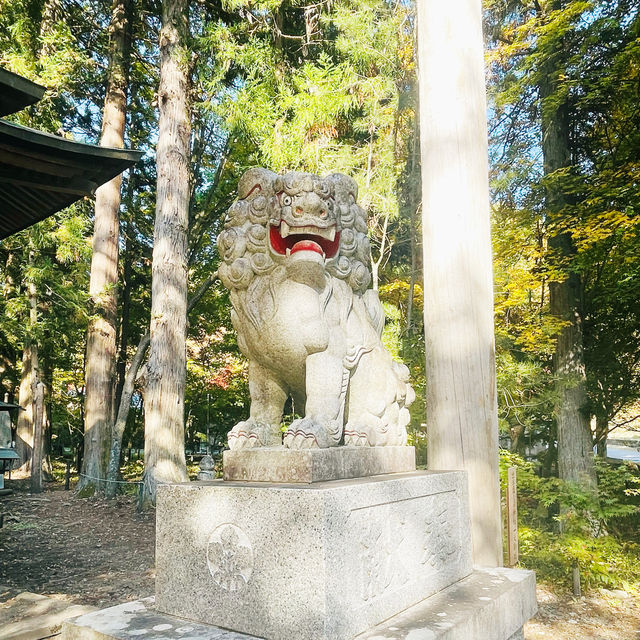 【長野県/紅葉が美しい🍁”出早雄小萩神社”と”出早公園”】