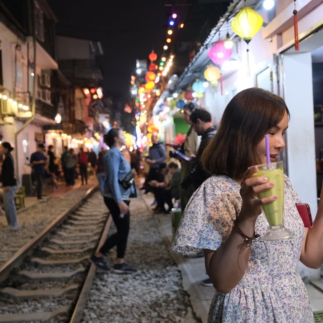 Train street in Hanoi