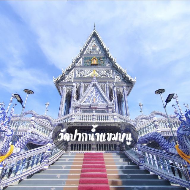  เที่ยวโบสถ์สีน้ำเงิน วัดปากน้ำแขมหนู