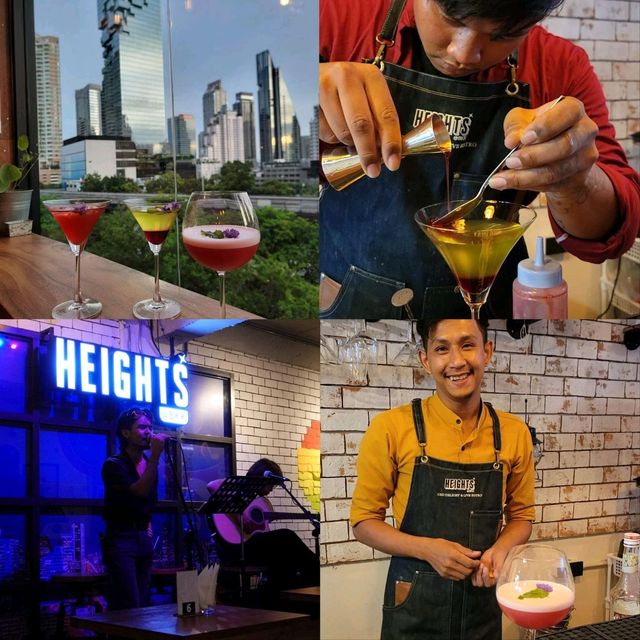 ร้านนั่งชิว Heights.BKK ชมวิวตึกมหานครและรถไฟฟ้า