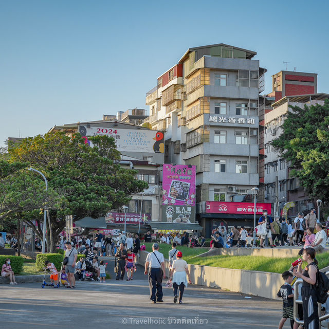 "Tamsui ตั้นสุ่ย"จุดชมวิวพระอาทิตย์ตก ไทเป